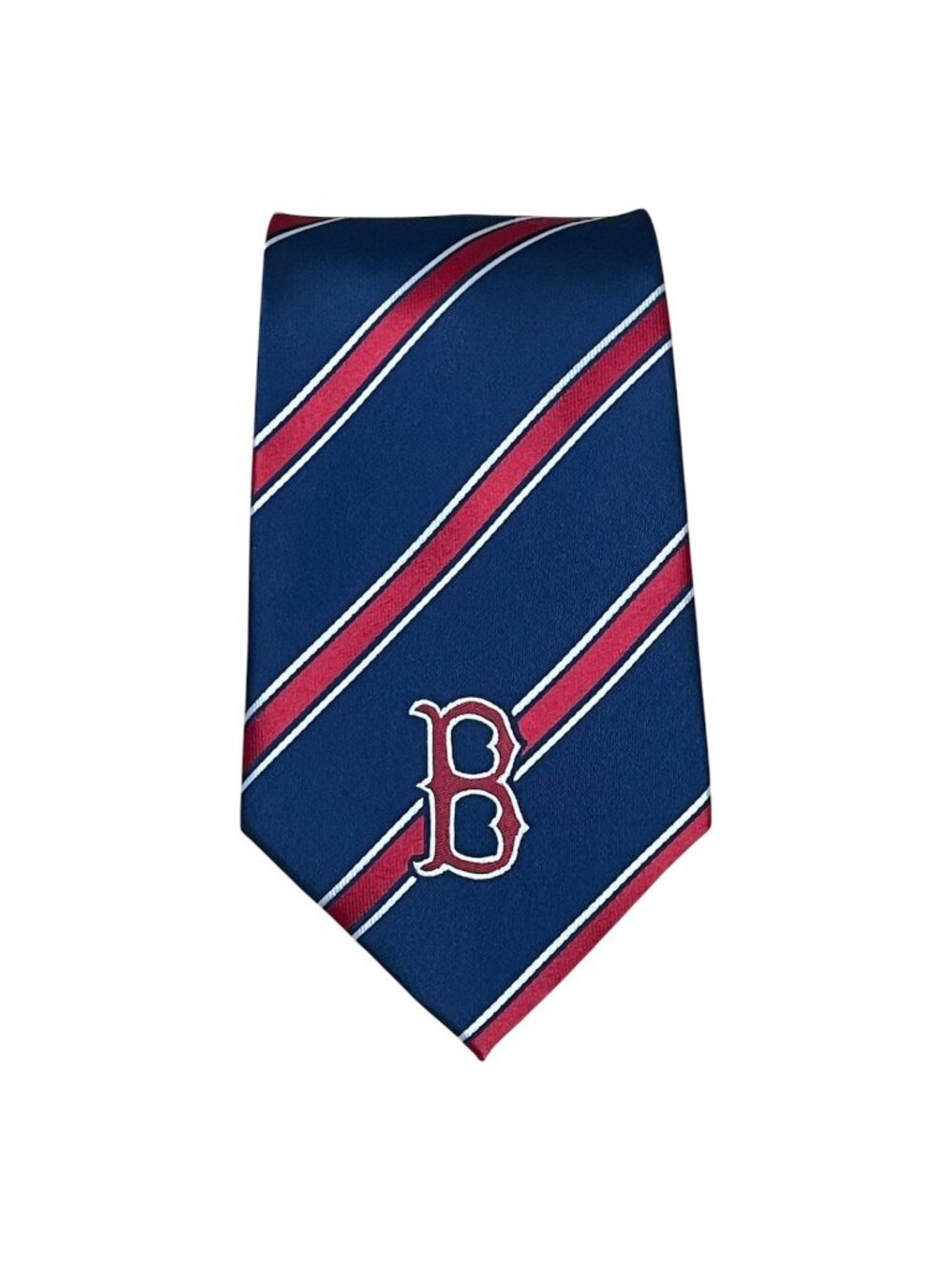 Boston Red Sox Neck Tie MLB Official Poly Woven "B" Logo Baseball Red White Blue